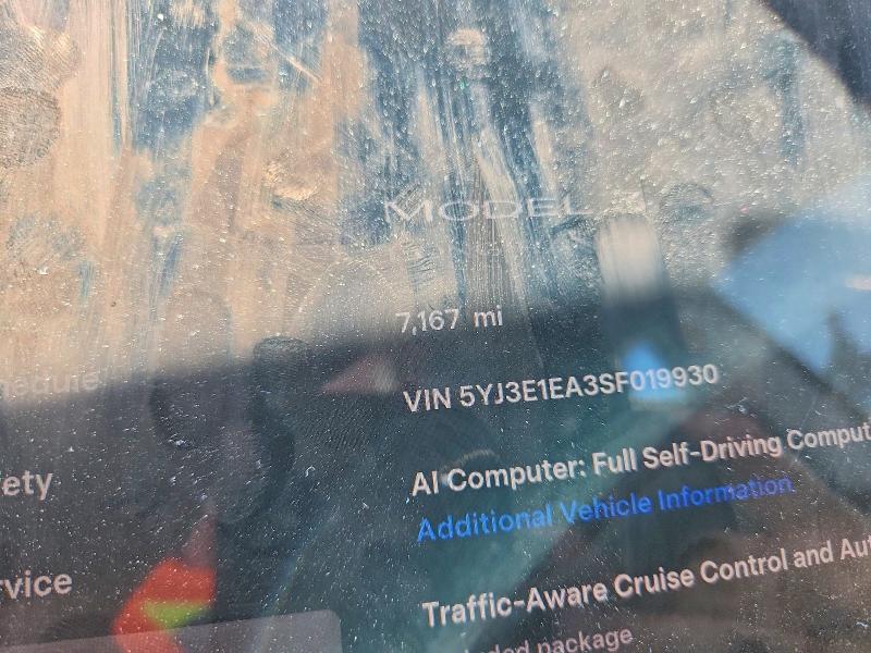 Aukcja sprzedaży 2025 Tesla Model 3, vin: 5YJ3E1EA3SF019930, numer aukcji: 61638076
