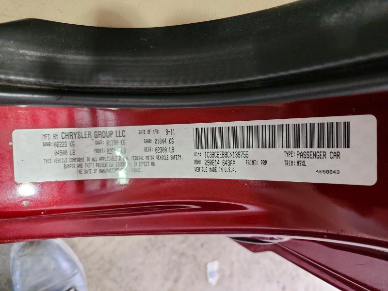 Aukcja sprzedaży 2012 Chrysler 200, vin: 1C3BCBEB9CN139755, numer aukcji: 62914996
