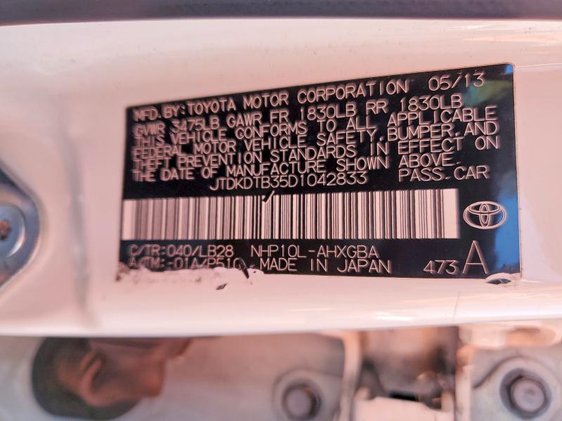 Продажа на аукционе авто 2013 Toyota Prius C, vin: JTDKDTB35D1042833, номер лота: 61624456