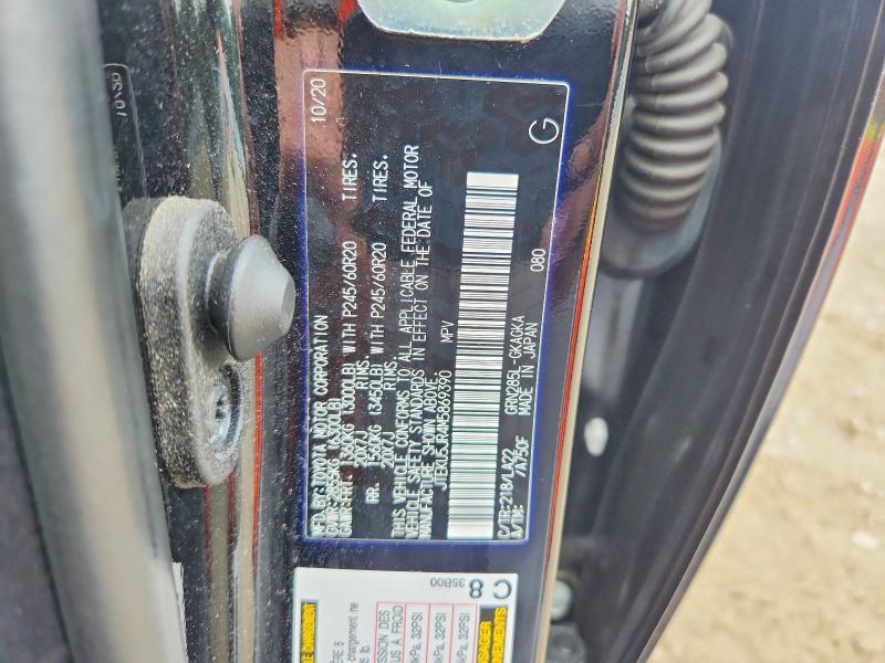 2021 Toyota 4runner მანქანა იყიდება აუქციონზე, vin: JTEKU5JR4M5869390, აუქციონის ნომერი: 62815606