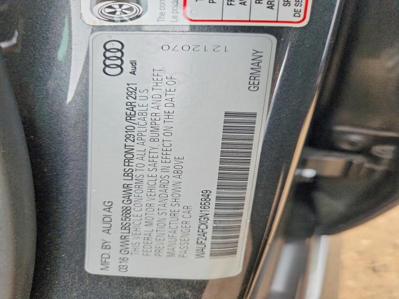 Aukcja sprzedaży 2016 Audi S6, vin: WAUF2AFCXGN165849, numer aukcji: 63257596