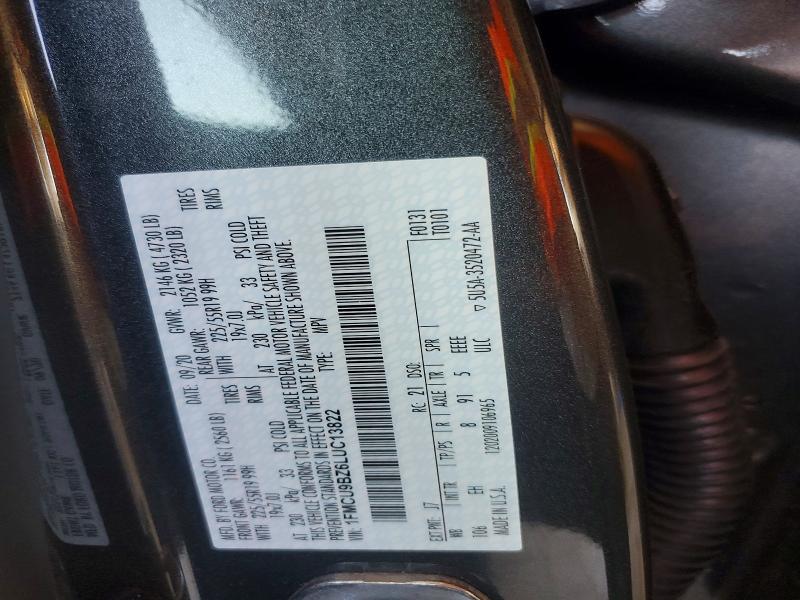 Продажа на аукционе авто 2020 Ford Escape, vin: 1FMCU9BZ6LUC13822, номер лота: 60467356