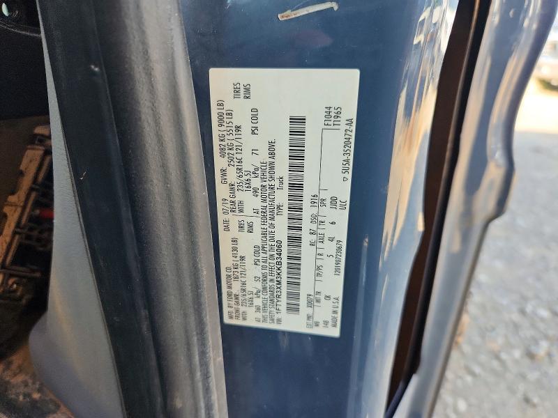 Aukcja sprzedaży 2019 Ford Transit, vin: 1FTYR3XM3KKB34060, numer aukcji: 62833686