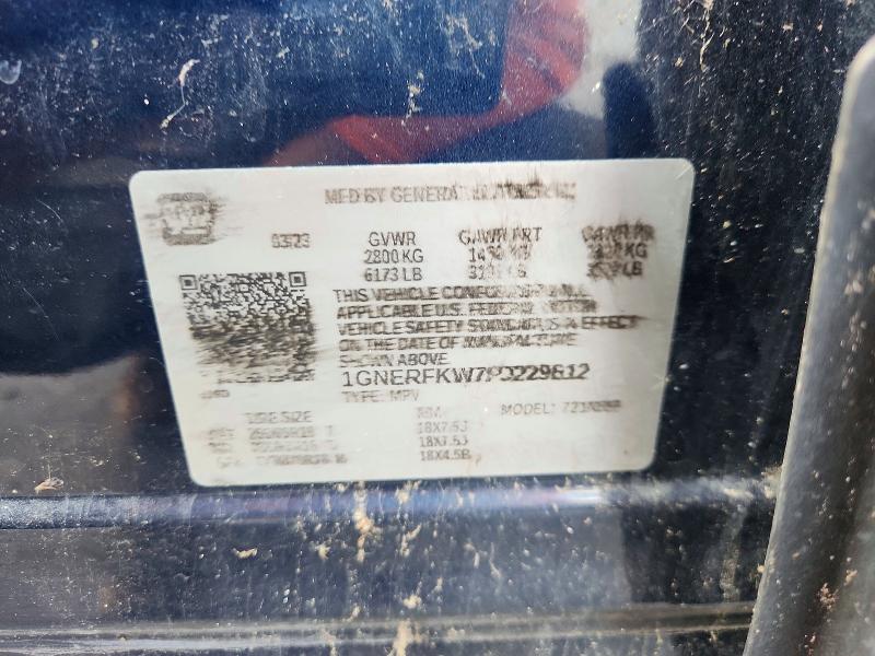 Продаж на аукціоні авто 2023 Chevrolet Traverse, vin: 1GNERFKW7PJ229612, номер лоту: 62446366