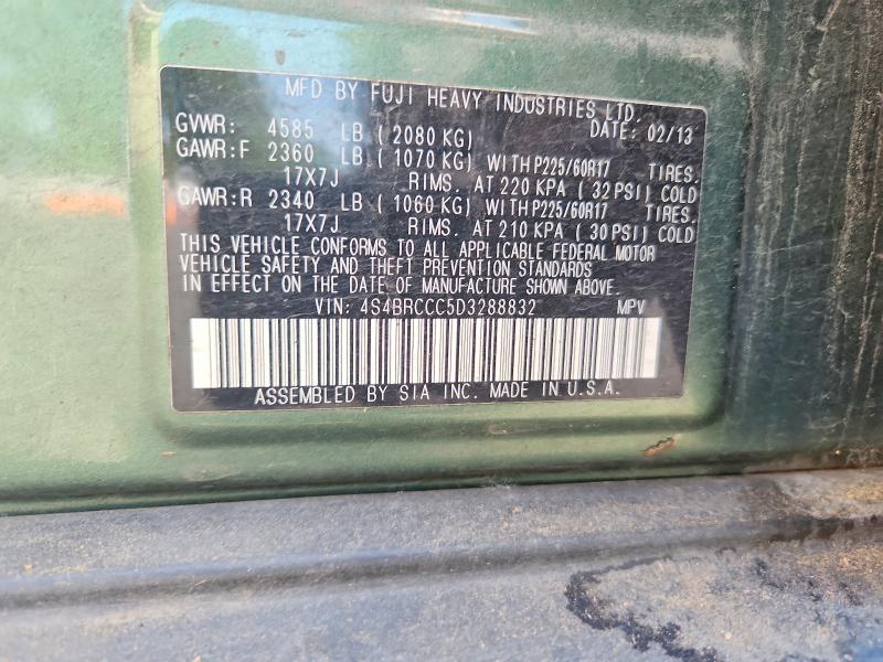 Продаж на аукціоні авто 2013 Subaru Outback, vin: 4S4BRCCC5D3288832, номер лоту: 61437816