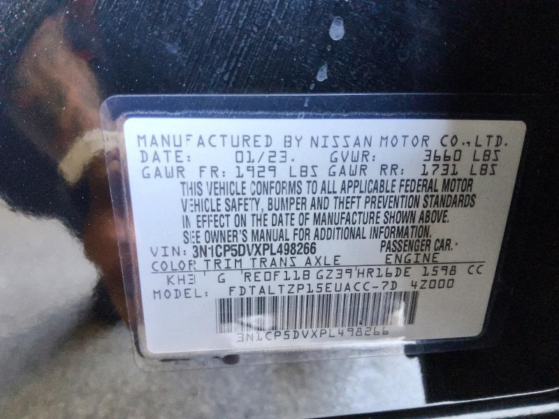 61767876 :رقم المزاد ، 3N1CP5DVXPL498266 vin ، 2023 Nissan Kicks مزاد بيع