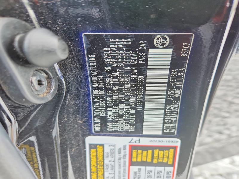 Продажа на аукционе авто 2014 Toyota Camry, vin: 4T1BF1FK8EU813359, номер лота: 60955506