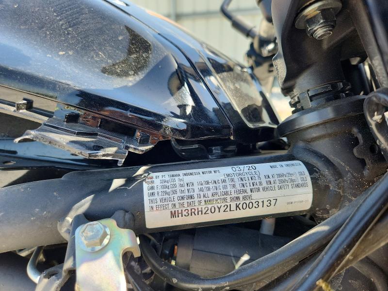 Aukcja sprzedaży 2020 Yamaha Mt-03, vin: MH3RH20Y2LK003137, numer aukcji: 59249426