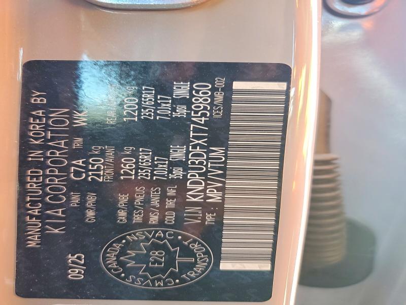 60817246 :رقم المزاد ، KNDPU3DFXT7459860 vin ، 2026 Kia Sportage مزاد بيع