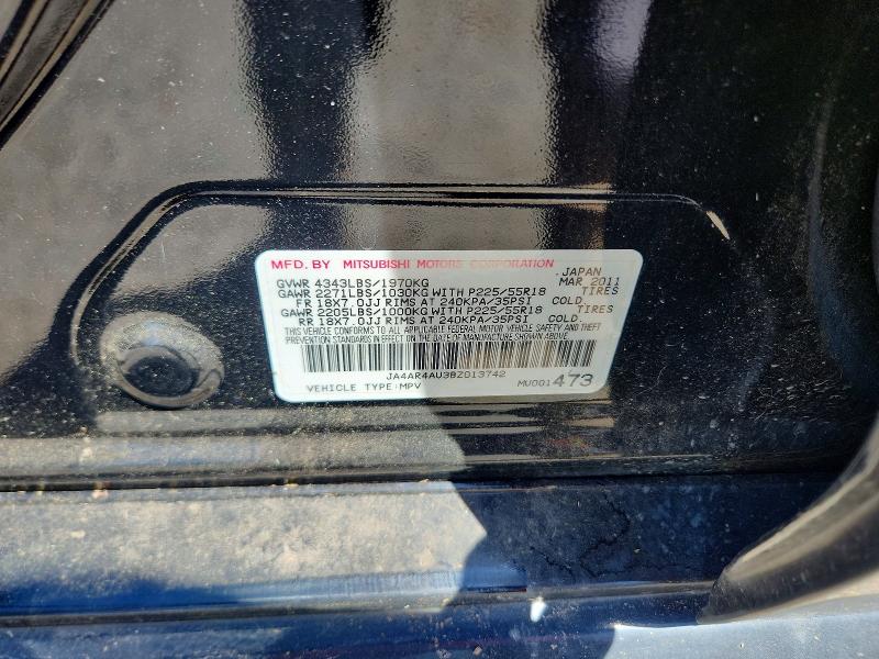 Продаж на аукціоні авто 2011 Mitsubishi Outlander Sport, vin: JA4AR4AU3BZ013742, номер лоту: 59895706