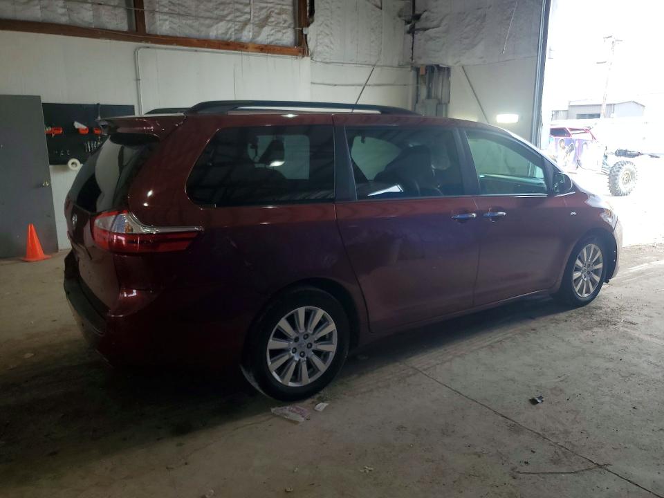 2017 Toyota Sienna მანქანა იყიდება აუქციონზე, vin: 5TDDZ3DC2HS173332, აუქციონის ნომერი: 60125816