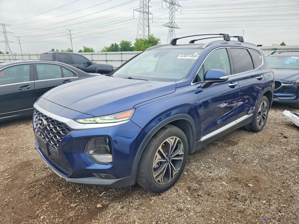 2019 Hyundai Santa Fe მანქანა იყიდება აუქციონზე, vin: 5NMS53AA6KH053324, აუქციონის ნომერი: 63051466