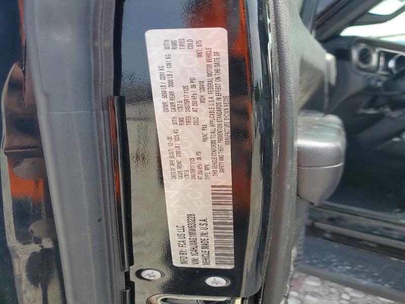 62317516 :رقم المزاد ، 1C4HJXAG1MW630228 vin ، 2021 Jeep Wrangler مزاد بيع