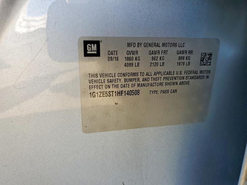 Продажа на аукционе авто 2017 Chevrolet Malibu, vin: 1G1ZE5ST1HF140508, номер лота: 59643896