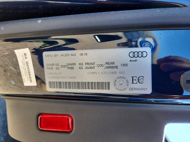 Продажа на аукционе авто 2019 Audi A6, vin: WAUM2BF24KN118068, номер лота: 58312626