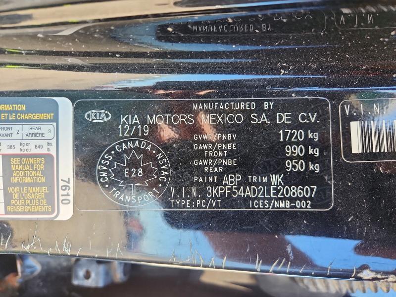 Продажа на аукционе авто 2020 Kia Forte, vin: 3KPF54AD2LE208607, номер лота: 59119306