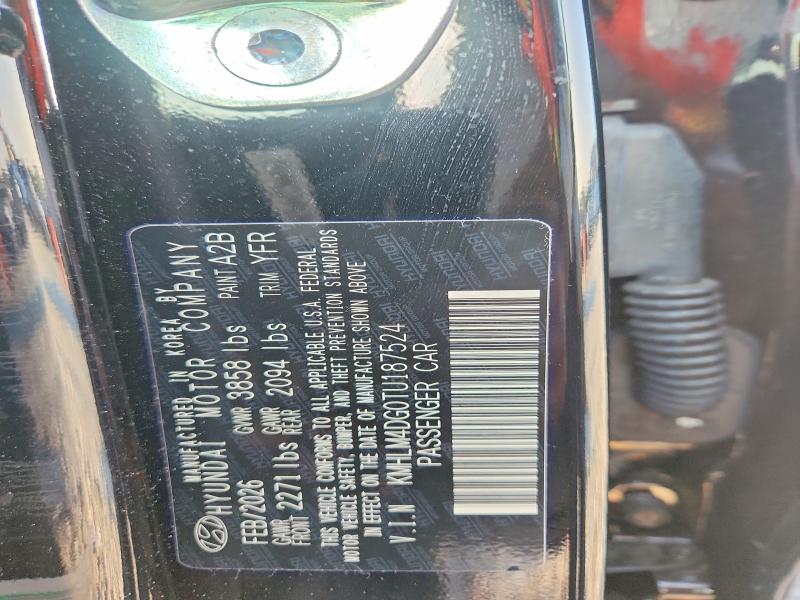Aukcja sprzedaży 2026 Hyundai Elantra, vin: KMHLM4DG0TU187524, numer aukcji: 63238986