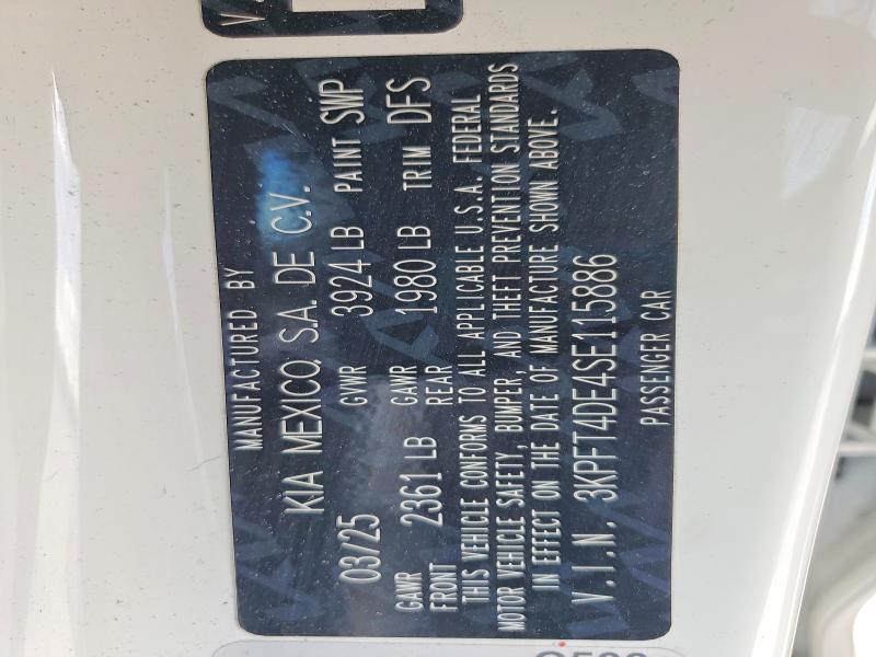 Продажа на аукционе авто 2025 Kia K4, vin: 3KPFT4DE4SE115886, номер лота: 59908396