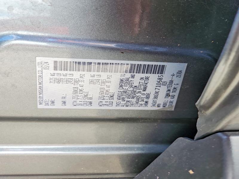 Aukcja sprzedaży 2024 Nissan Rogue, vin: 5N1BT3BB2RC710685, numer aukcji: 62005486