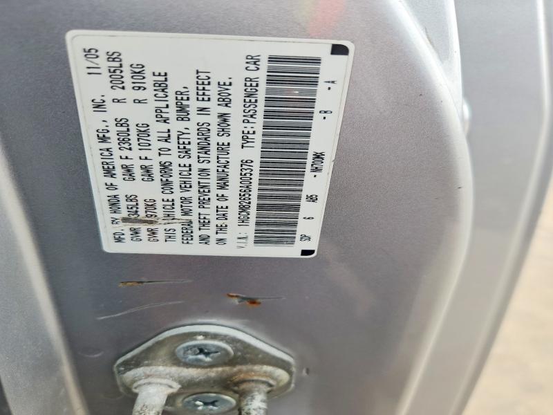 61401186 :رقم المزاد ، 1HGCM82656A005376 vin ، 2006 Honda Accord مزاد بيع