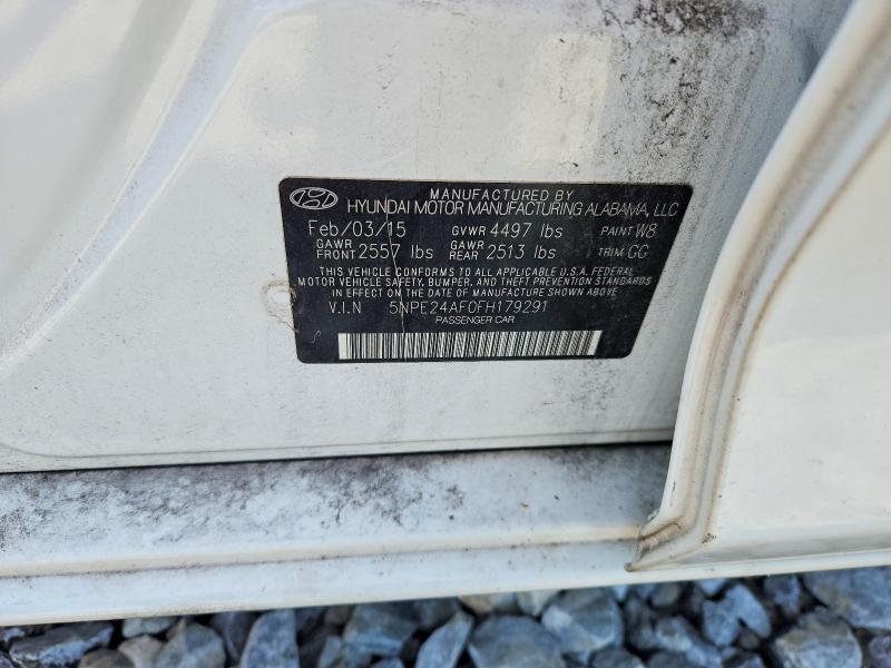 2015 Hyundai Sonata მანქანა იყიდება აუქციონზე, vin: 5NPE24AF0FH179291, აუქციონის ნომერი: 60589596