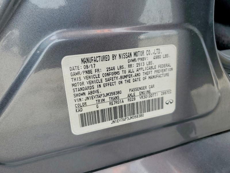 Продаж на аукціоні авто 2018 Infiniti Q50, vin: JN1EV7AP3JM358380, номер лоту: 73340565