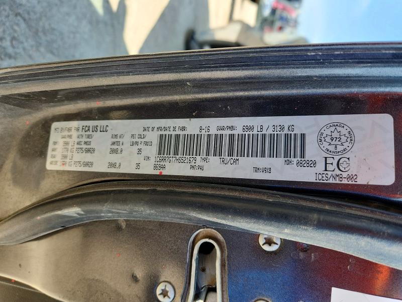 2017 Ram 1500 მანქანა იყიდება აუქციონზე, vin: 1C6RR7GT7HS521679, აუქციონის ნომერი: 61738686