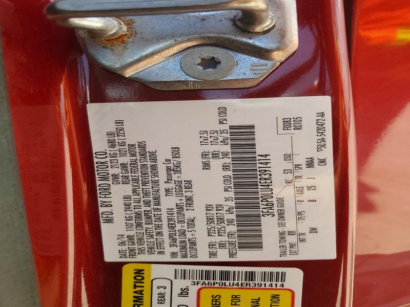 59535046 :رقم المزاد ، 3FA6P0LU4ER391414 vin ، 2014 Ford Fusion مزاد بيع