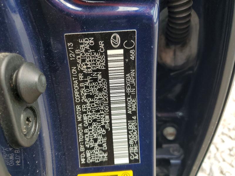 Auction sale of the 2014 Lexus Es, vin: JTHBW1GG1E2050657, lot number: 60065196
