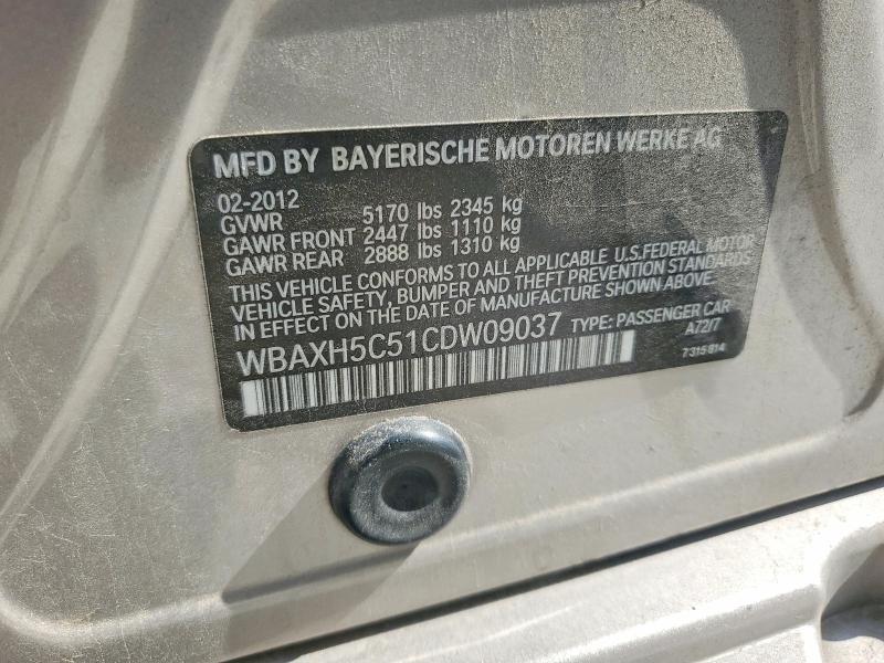 Aukcja sprzedaży 2012 Bmw 528, vin: WBAXH5C51CDW09037, numer aukcji: 62412436