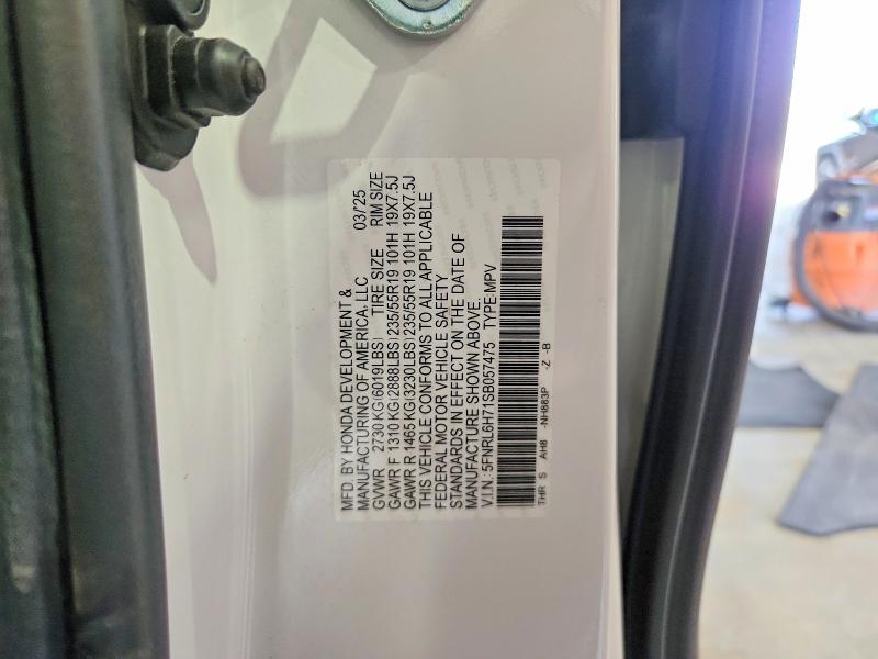 Продаж на аукціоні авто 2025 Honda Odyssey, vin: 5FNRL6H71SB057475, номер лоту: 60935176