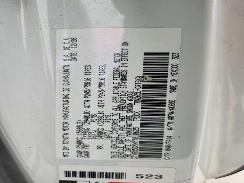 61362426 :رقم المزاد ، 3TYRX5GNXMT010625 vin ، 2021 Toyota Tacoma مزاد بيع