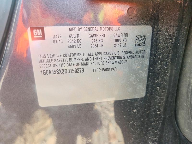 Aukcja sprzedaży 2013 Cadillac Ats, vin: 1G6AJ5SX3D0150279, numer aukcji: 60677856