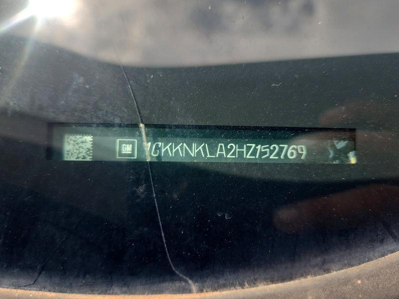 60007166 :رقم المزاد ، 1GKKNKLA2HZ152769 vin ، 2017 Gmc Acadia مزاد بيع