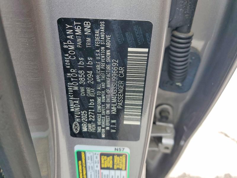 Продажа на аукционе авто 2025 Hyundai Elantra, vin: KMHLM4DG3SU996692, номер лота: 60485396