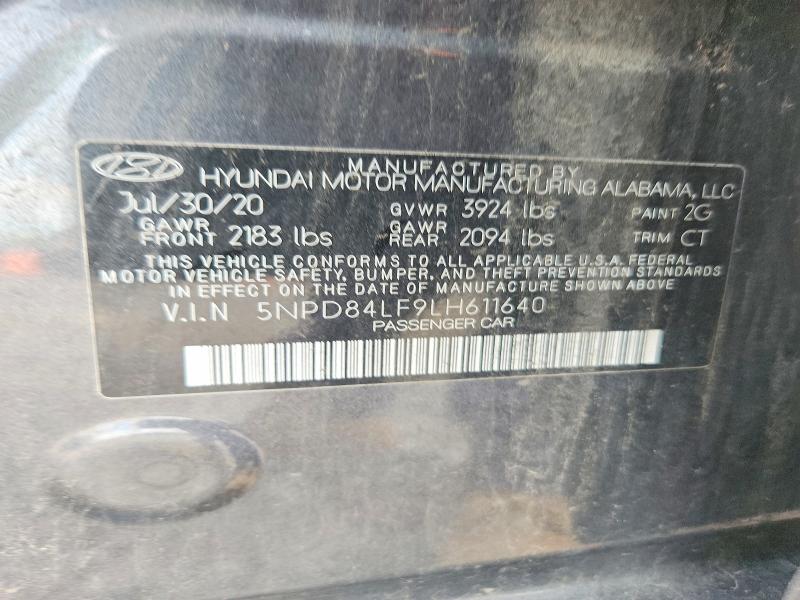 Aukcja sprzedaży 2020 Hyundai Elantra, vin: 5NPD84LF9LH611640, numer aukcji: 60394326