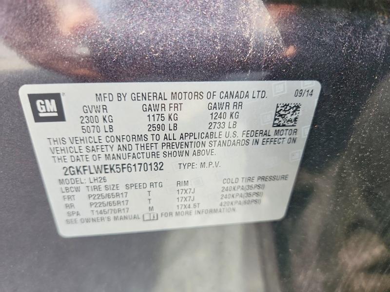 Продажа на аукционе авто 2015 Gmc Terrain, vin: 2GKFLWEK5F6170132, номер лота: 60039836