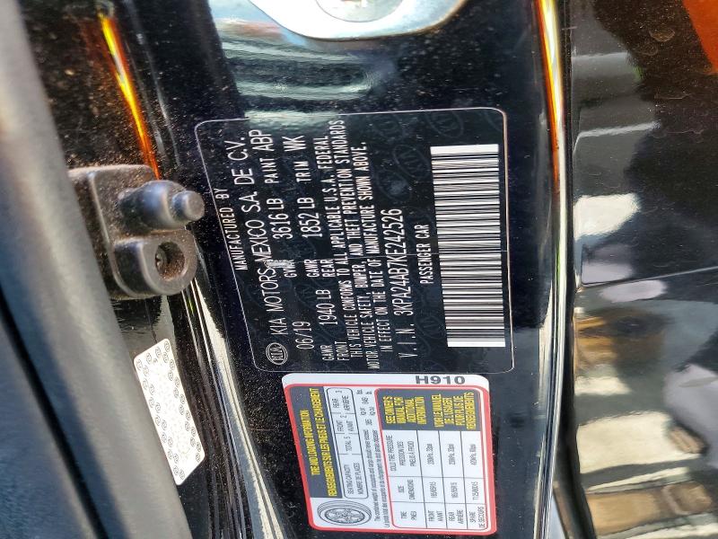 Aukcja sprzedaży 2019 Kia Rio, vin: 3KPA24AB7KE242526, numer aukcji: 60033796