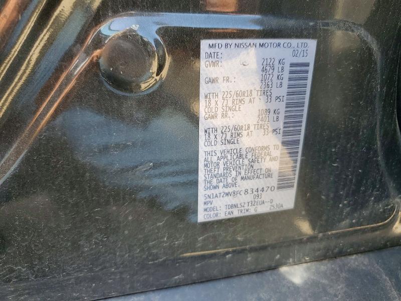 Продаж на аукціоні авто 2015 Nissan Rogue, vin: 5N1AT2MV8FC834470, номер лоту: 59706666