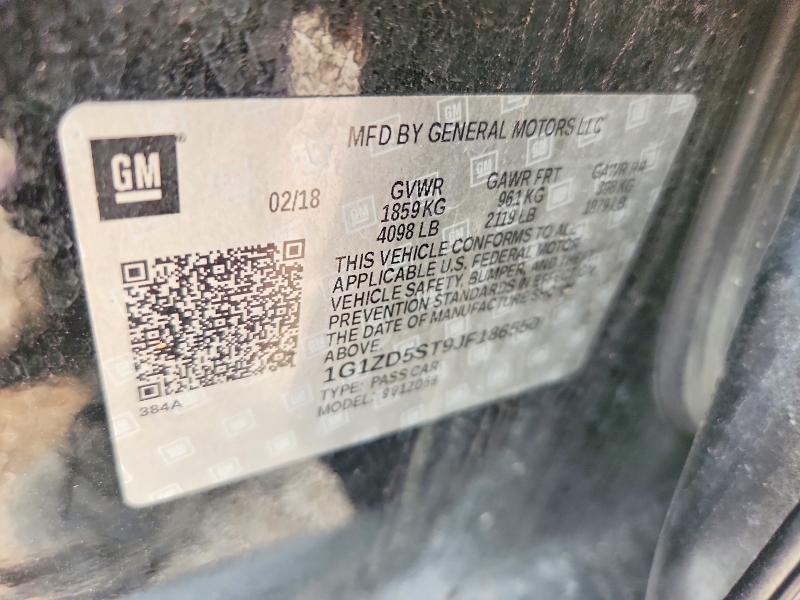 61849676 :رقم المزاد ، 1G1ZD5ST9JF186550 vin ، 2018 Chevrolet Malibu مزاد بيع