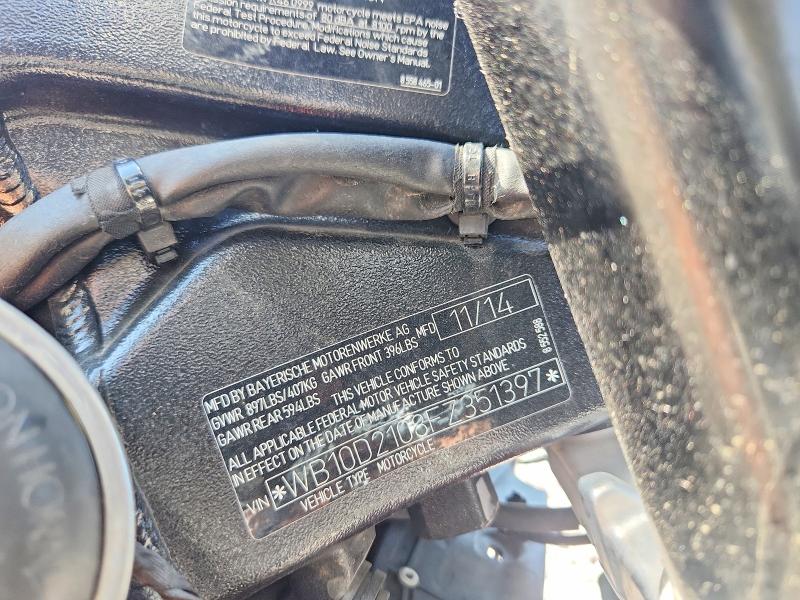 Продажа на аукционе авто 2015 Bmw S 1000, vin: WB10D2108FZ351397, номер лота: 61029326