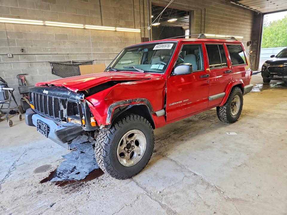 60596976 :رقم المزاد ، 1J4FF48S81L576385 vin ، 2001 Jeep Cherokee مزاد بيع