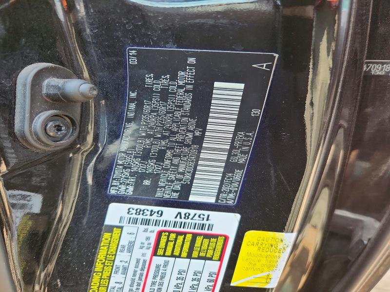 60623406 :رقم المزاد ، 5TDKK3DC6ES470918 vin ، 2014 Toyota Sienna مزاد بيع