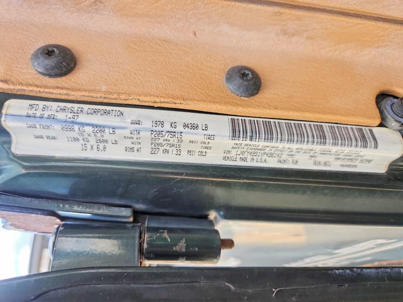 1997 Jeep Wrangler / Tj მანქანა იყიდება აუქციონზე, vin: 1J4FY49S1VP496143, აუქციონის ნომერი: 60809476