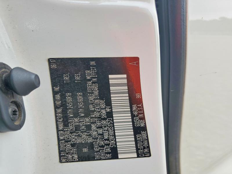 Продаж на аукціоні авто 2017 Toyota Highlander, vin: 5TDKZRFHXHS517573, номер лоту: 61915686