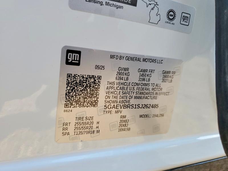 60470866 :رقم المزاد ، 5GAEVBRS1SJ262485 vin ، 2025 Buick Enclave مزاد بيع