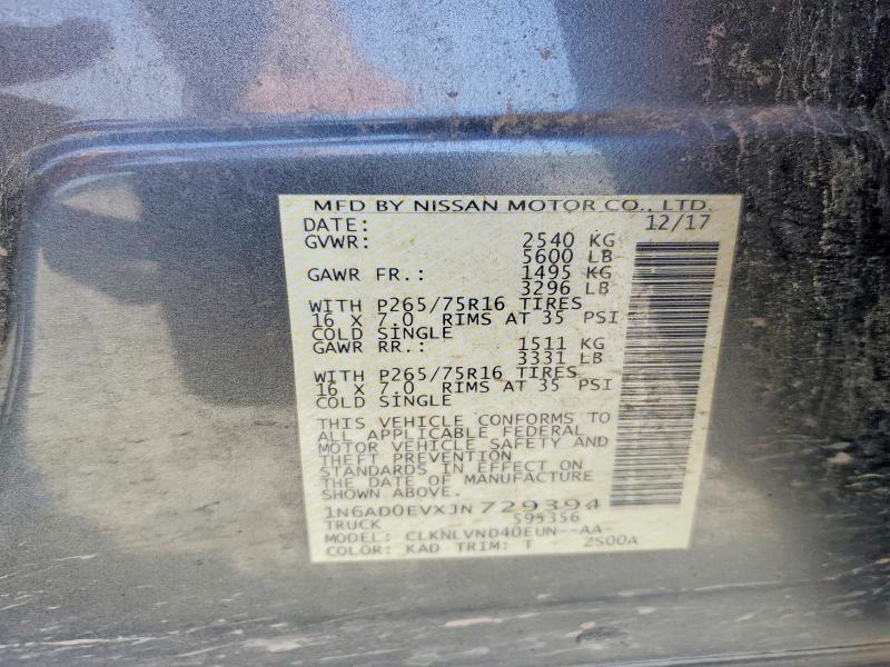 Продаж на аукціоні авто 2018 Nissan Frontier, vin: 1N6AD0EVXJN729394, номер лоту: 61802686