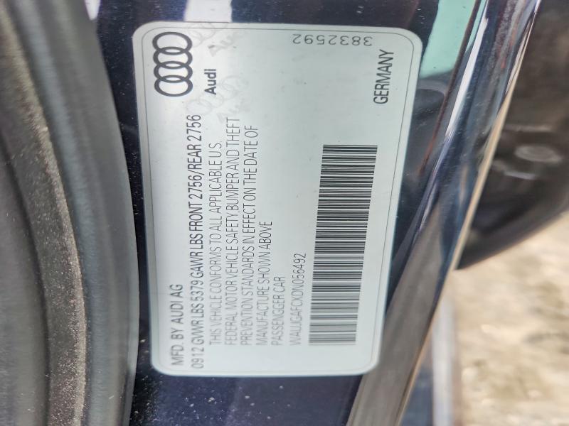 2013 Audi A6 მანქანა იყიდება აუქციონზე, vin: WAUJGAFCXDN056492, აუქციონის ნომერი: 61535126