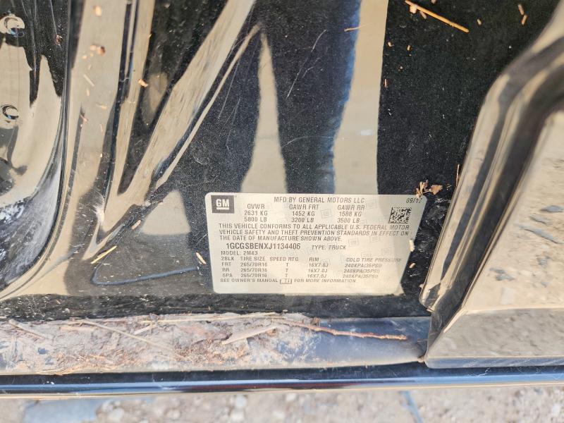 62156596 :رقم المزاد ، 1GCGSBENXJ1134406 vin ، 2018 Chevrolet Colorado مزاد بيع