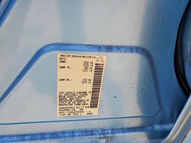 Aukcja sprzedaży 2015 Nissan Leaf, vin: 1N4AZ0CP6FC317748, numer aukcji: 60676166